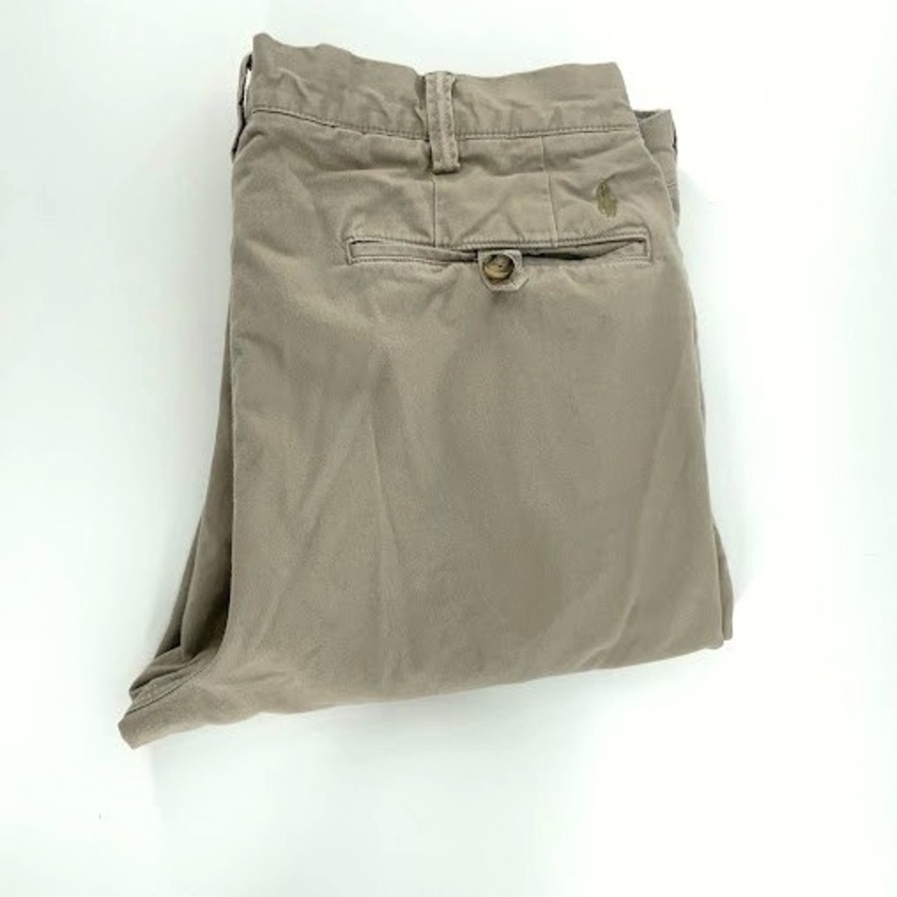 Polo Ralph Lauren Chino Pants Mens 38x31 Tan‎ Stretch Slim Fit  Casual
